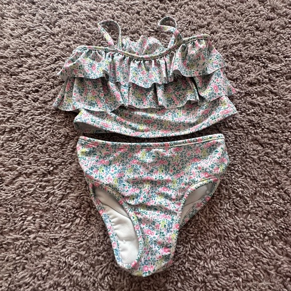 GAP Other - Preloved GAP Floral Bathing Suit Cover Set - Pink and Green